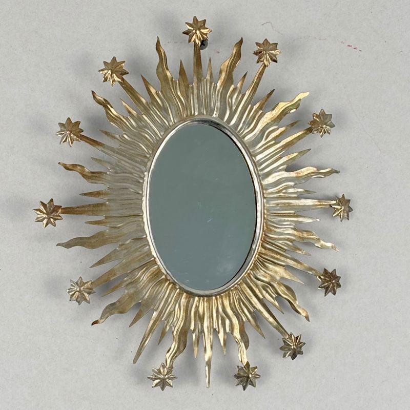 Sunshine Wall Mirror 21X2X24 Cm Antique Silver | Lila Rasa | Wolf