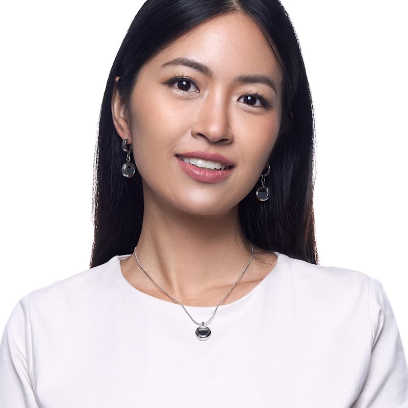 Thumbnail of Sustainable Handcrafted Jewelry Set With Black Volcanic Sand – Eco-Friendly Gift For Her image