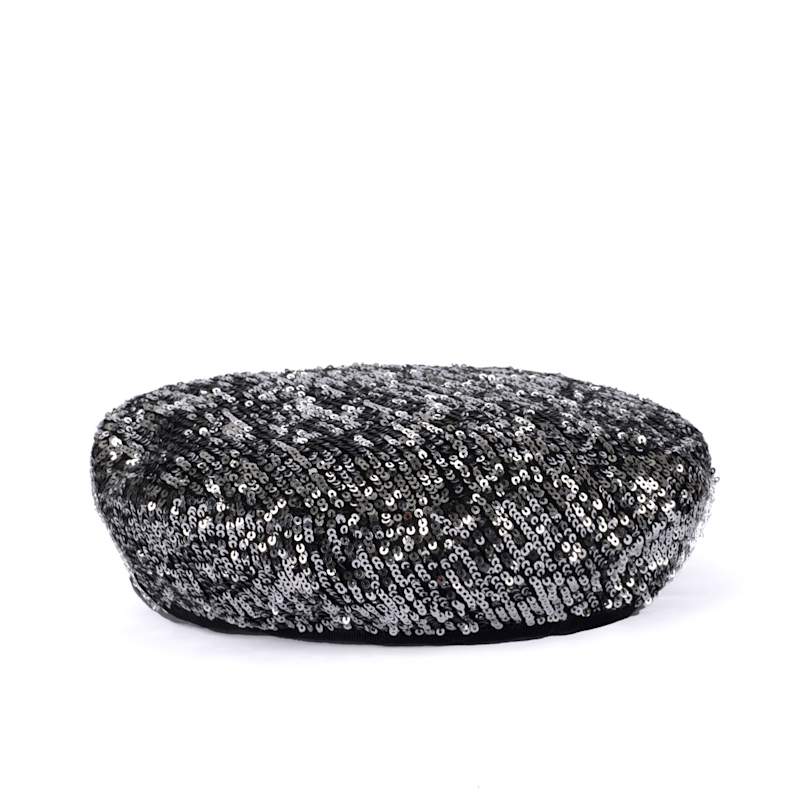 Thumbnail of Suzy - Silver Sequin Beret Hat image