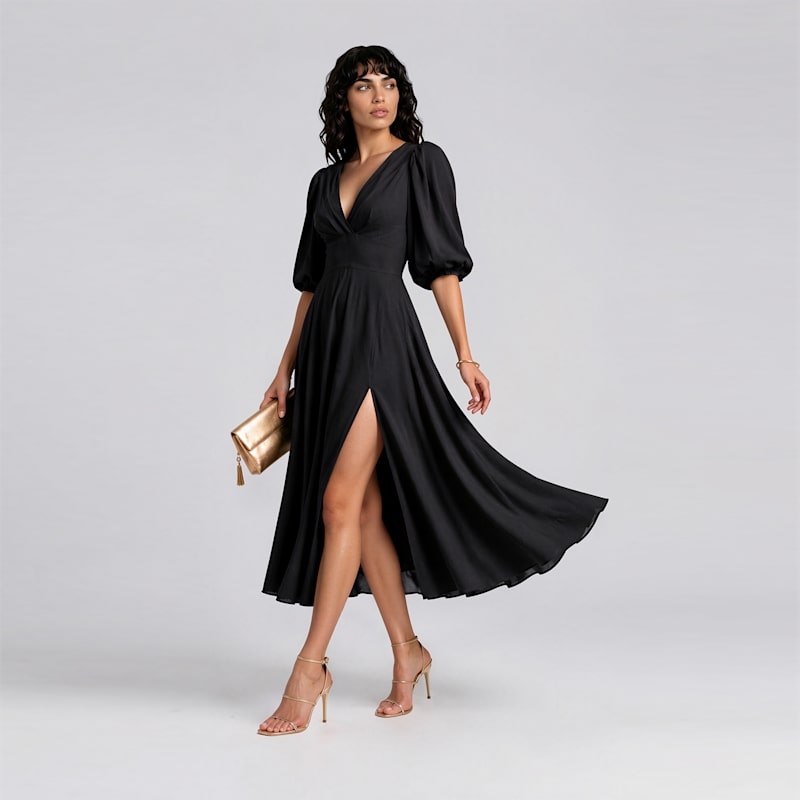 day to night midi dress Day or Night Midi Dress