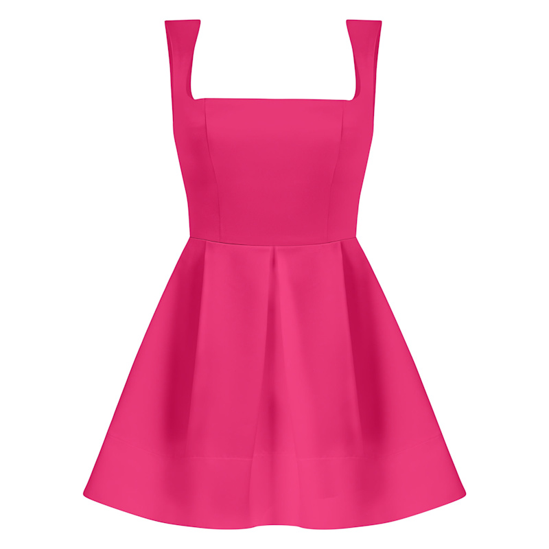 Sweet Love Flared Mini Dress - Hot Pink | Tia Dorraine | Wolf & Badger