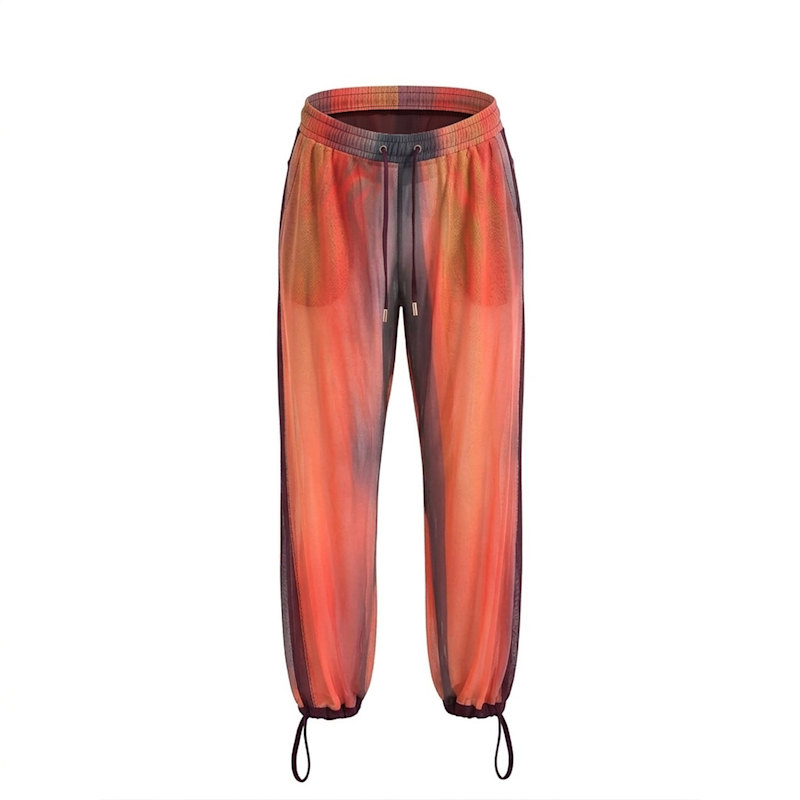 Thumbnail of Swim Cover Up Mesh Drawcord Joggers - Sunset image