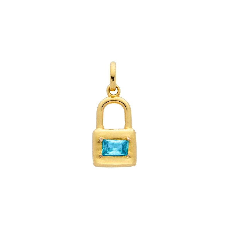 Thumbnail of Swiss Blue Padlock Charm image