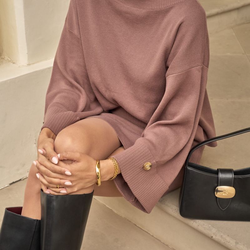 Thumbnail of Sydney Cape Sleeve Jumper Brown image