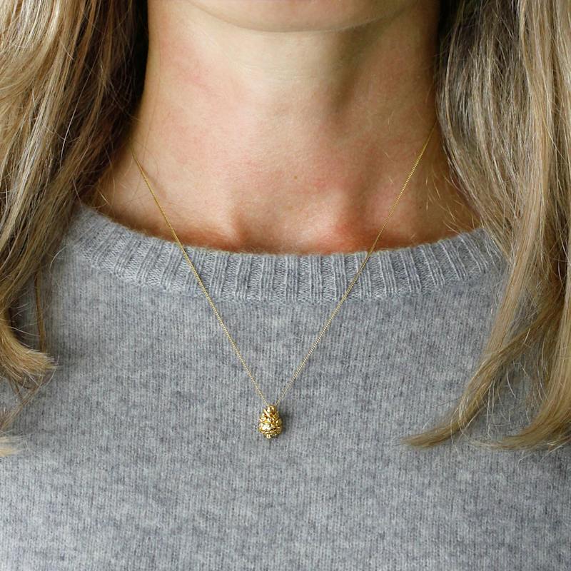 Thumbnail of Baby Pine Cone Necklace - Gold image