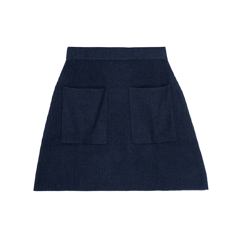 Thumbnail of Sylvie Navy Skirt image