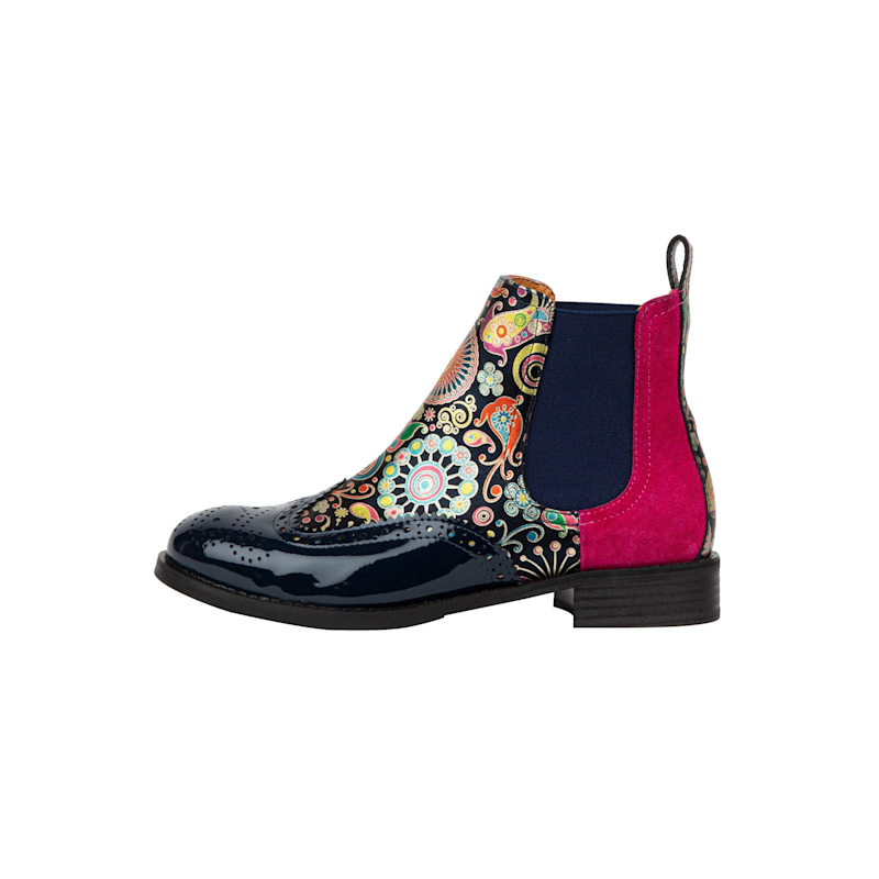 Thumbnail of Mamacita - Navy & Pink - Womens Ankle Boots image