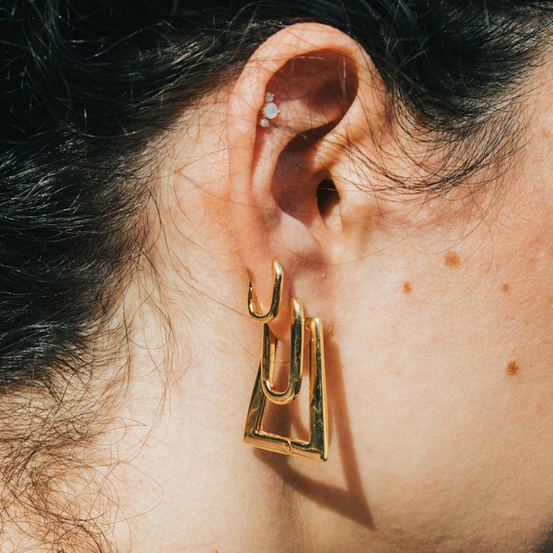Thumbnail of Tahlia Trapezoid Hoops image