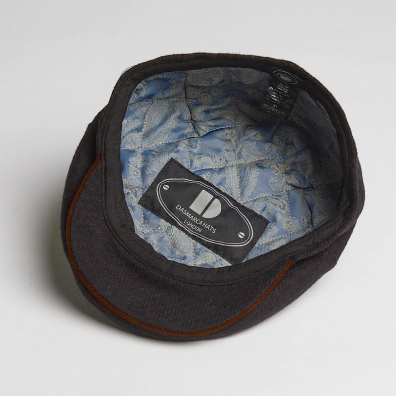 Thumbnail of Tailor Black Ukranian Tweed Wool Cap For Men image