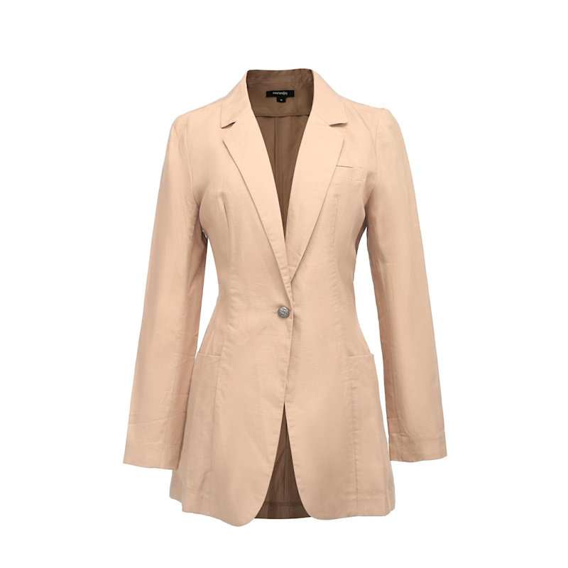 Thumbnail of Tailored Blazer Jacket - Brown image