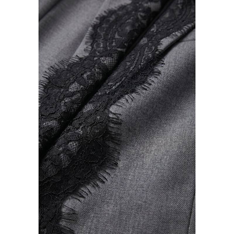 Thumbnail of Tailored Blazer With Lace Trim Lapel image