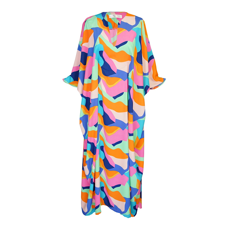 Thumbnail of Talitha Cinched Waist Caftan In Das Fest image