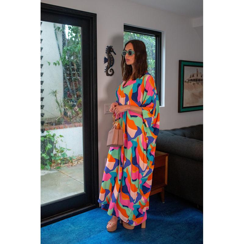 Thumbnail of Talitha Cinched Waist Caftan In Das Fest image