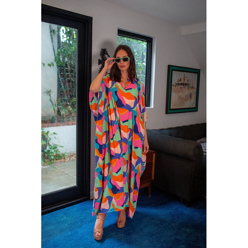 Thumbnail of Talitha Cinched Waist Caftan In Das Fest image