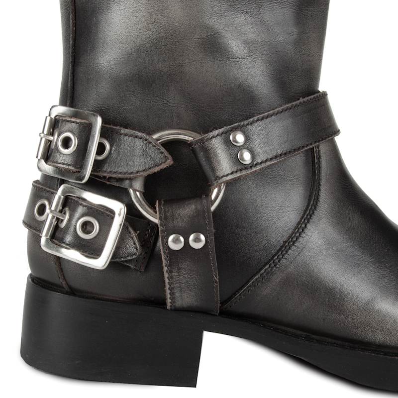 Thumbnail of Tall Biker Gray Boots image