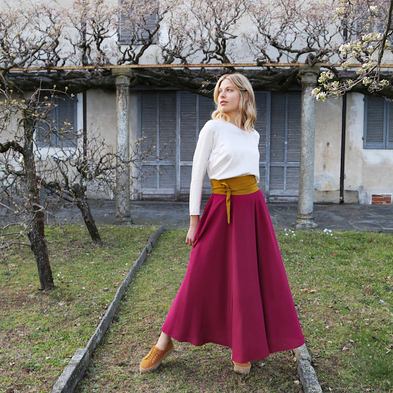 Thumbnail of Taormina Silk Long Skirt image