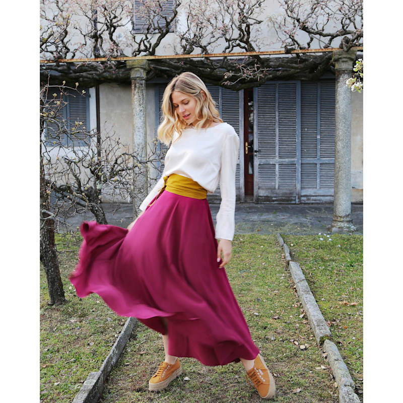 Thumbnail of Taormina Silk Long Skirt image