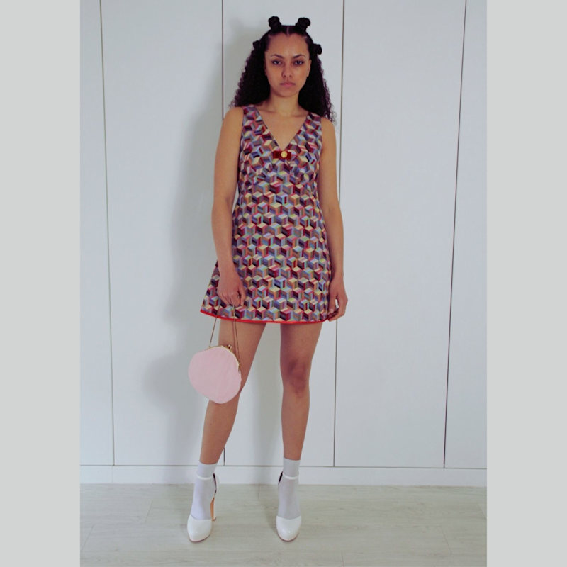 Thumbnail of Tapestry Geometric A Line Mod Dress image