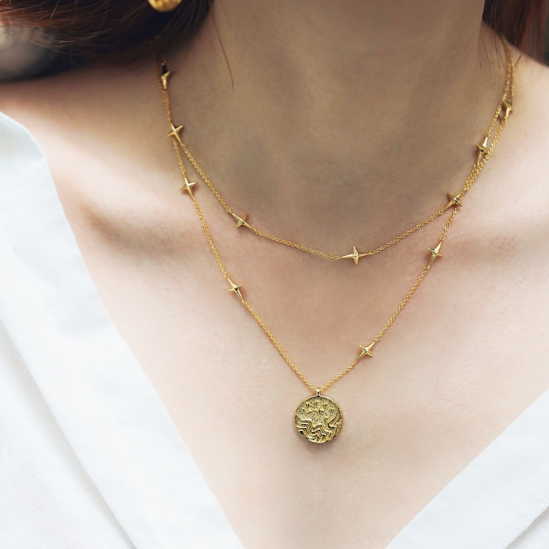 Thumbnail of Tarot The Star Layered Necklaces image