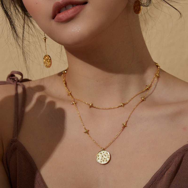 Thumbnail of Tarot The Star Layered Necklaces image