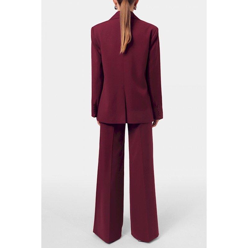 Thumbnail of Tatiana Burgundy Wine Oversized Blazer image