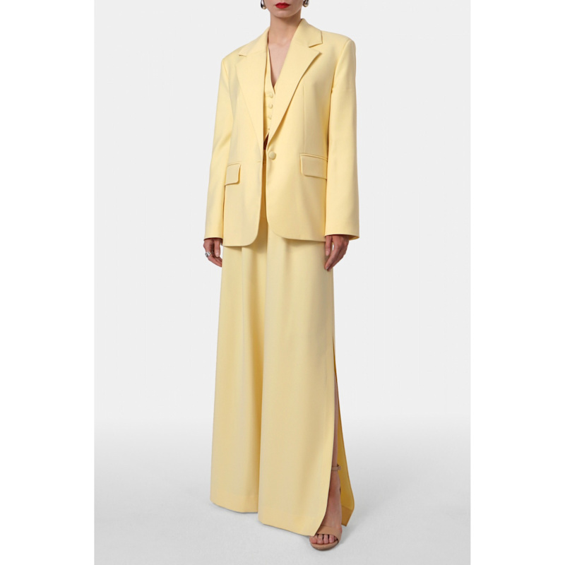 Thumbnail of Tatiana Butter Yellow Oversized Blazer image