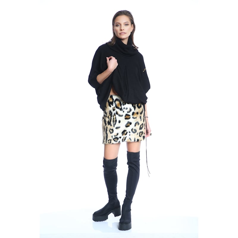 Thumbnail of Animal Print Fur Mini Skirt image