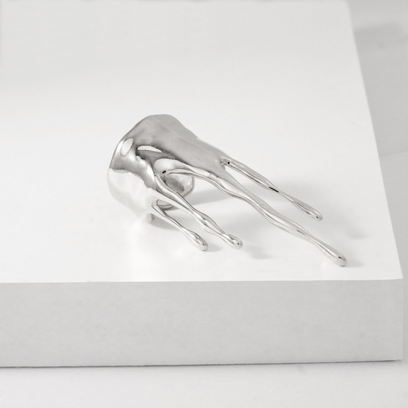 Thumbnail of Dripping Rivulet Sterling Silver Ring image