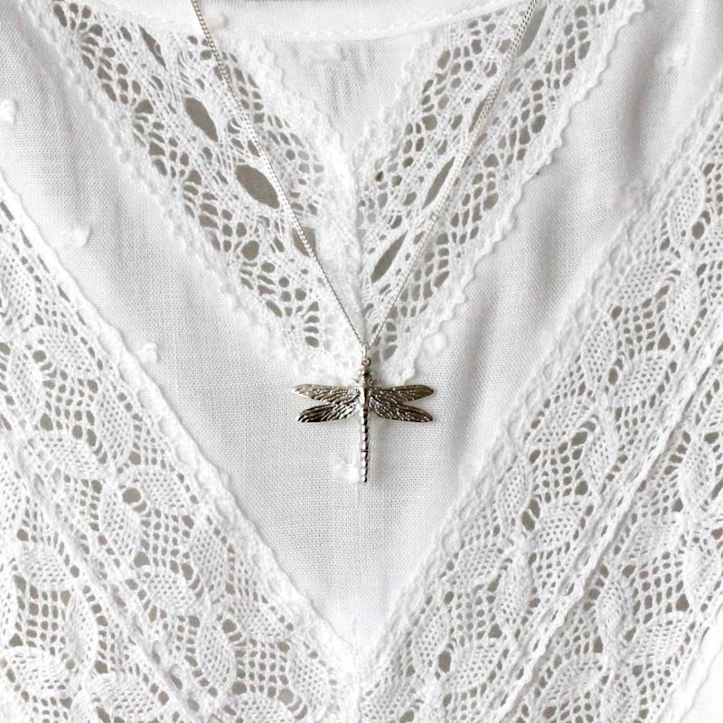 Thumbnail of Dragonfly Necklace - Silver image
