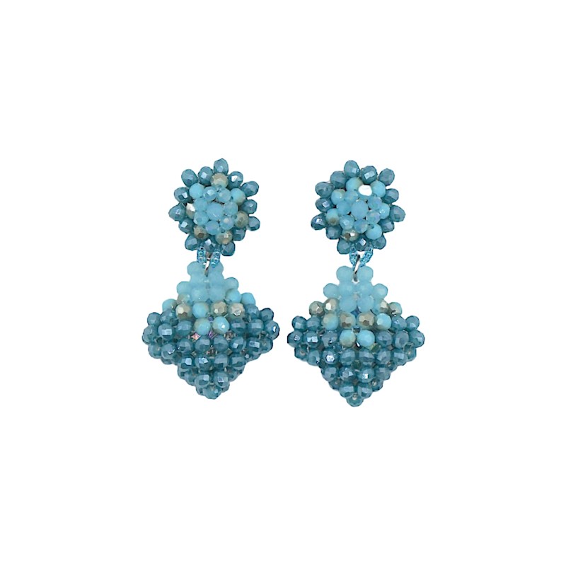 Thumbnail of Teardrop Earrings Aqua Blue image