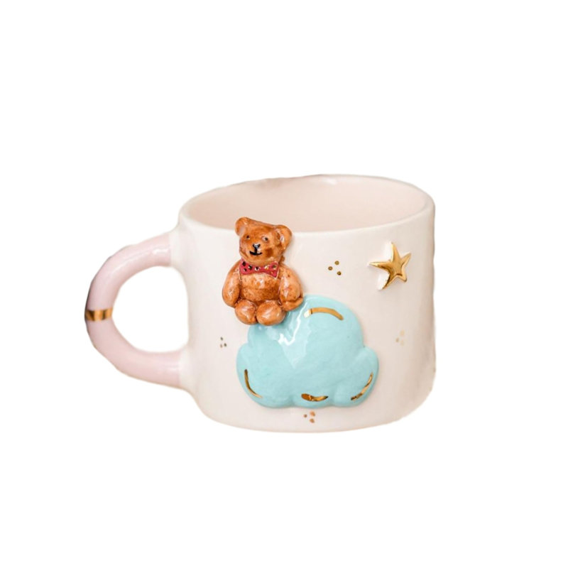 Thumbnail of Teddy Bear Handmadde Ceramic Mug image