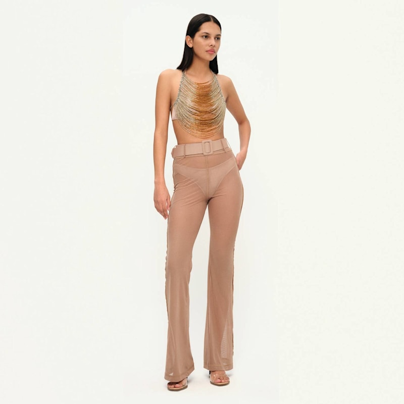 Thumbnail of Tempt Me Tender Beaded Top In Gold image