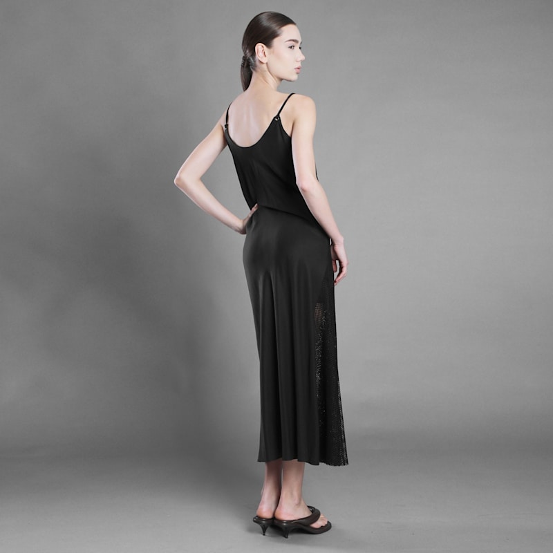 Thumbnail of Tencel Dress With Mesh Insert image