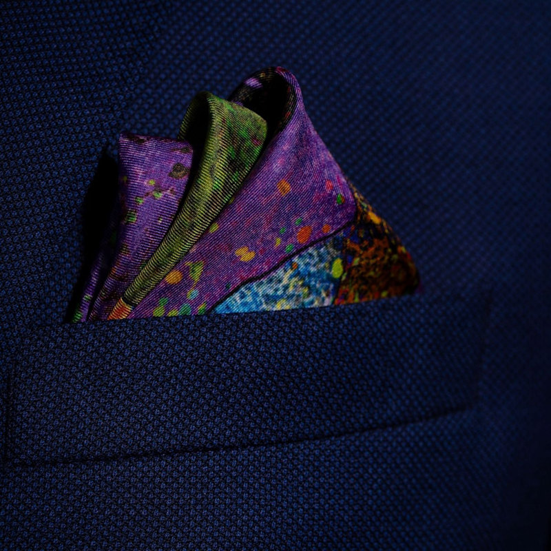 Thumbnail of 'Tennis Passion' Silk Pocket Square. Full-Size. image