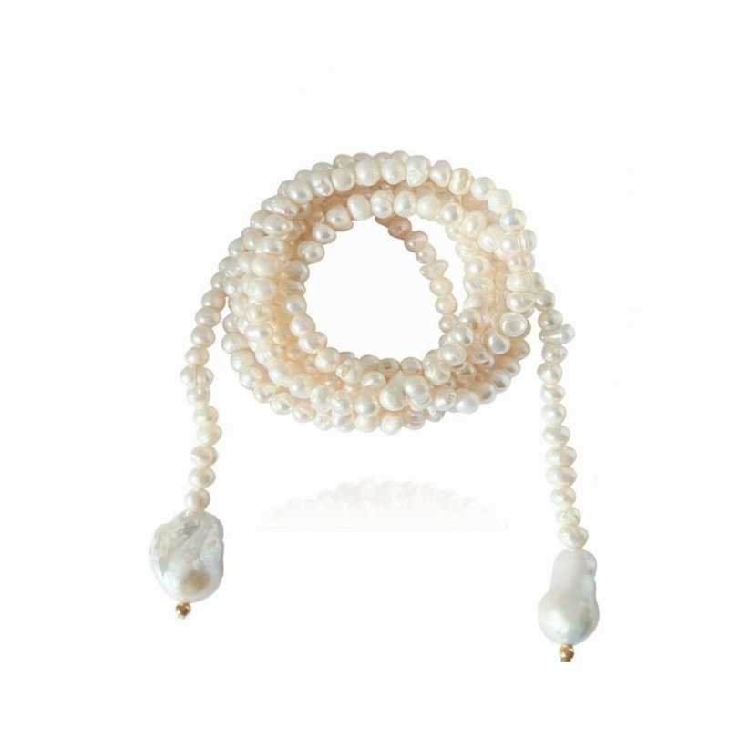 Thumbnail of Tera Long Pearl Necklace image