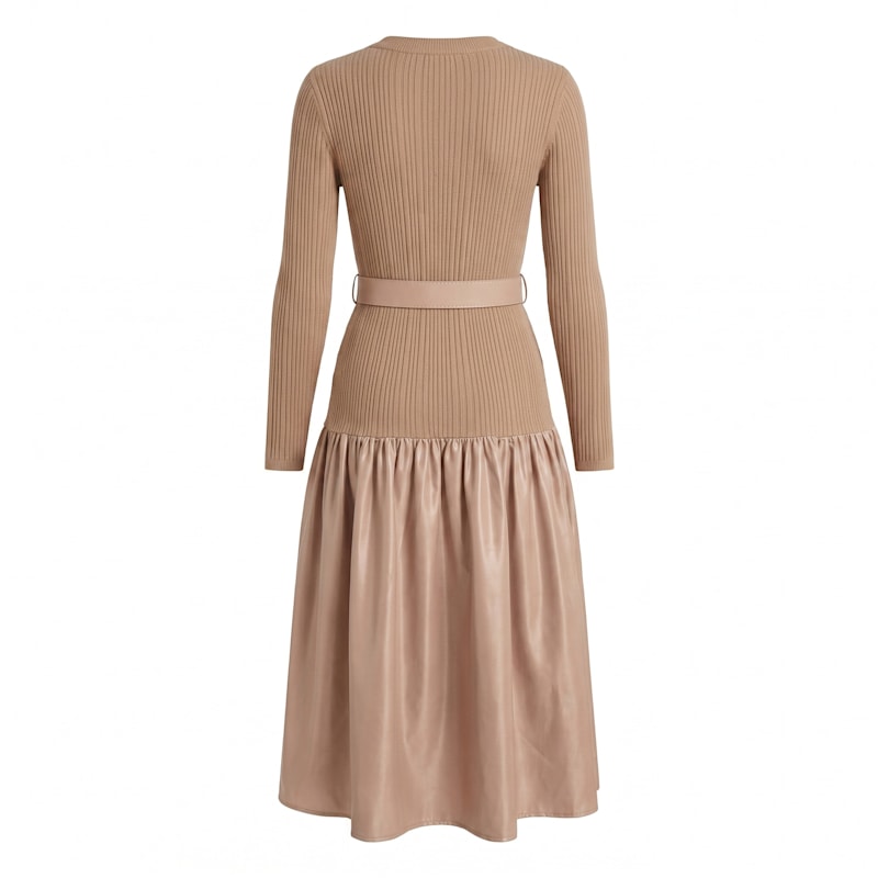 Thumbnail of Textured Knit Midi Dress Refined Silhouette image
