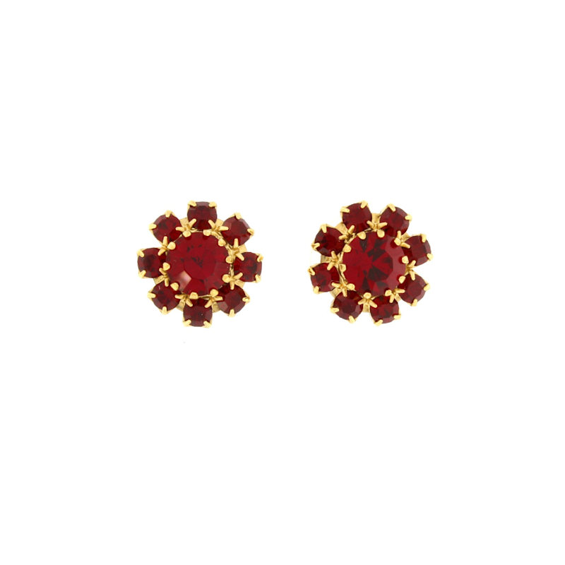 Thumbnail of Florentine Garden Red Stud Earrings image