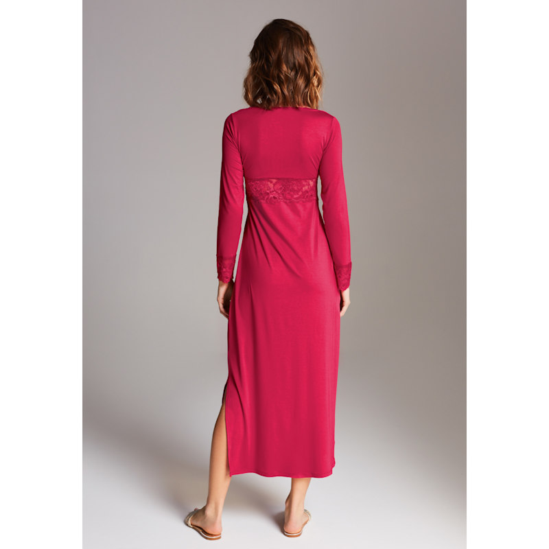 Thumbnail of Maxi Viscose Nightgown - Ruby image