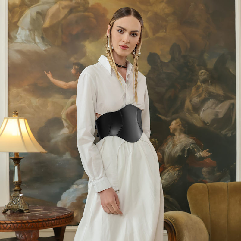 Thane Leather Corset Belt | Haute Cuir | Wolf & Badger