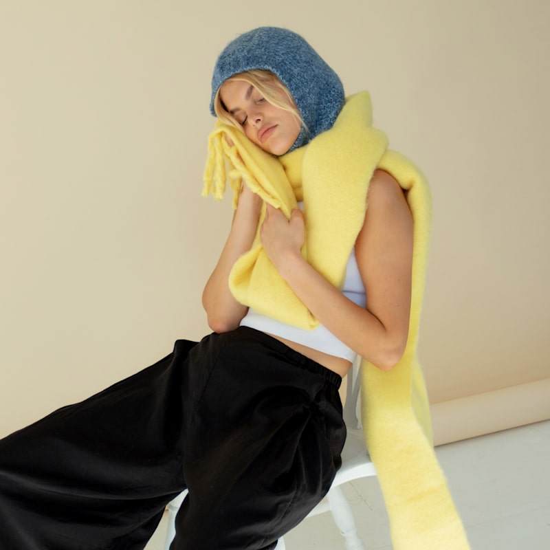 The Alpaca Balaclava Hood - Glacial Lake Blue | Arctic Fox & Co