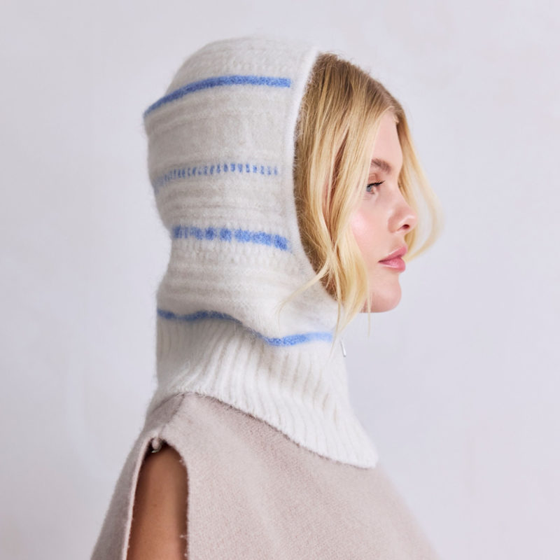 Thumbnail of The Alpaca Zip Balaclava - White image