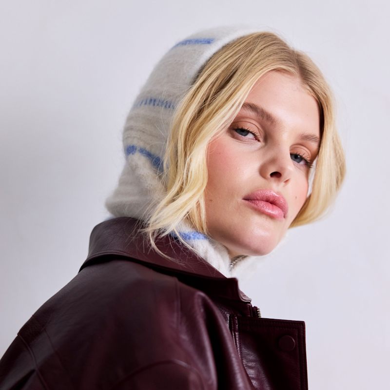 Thumbnail of The Alpaca Zip Balaclava - White image