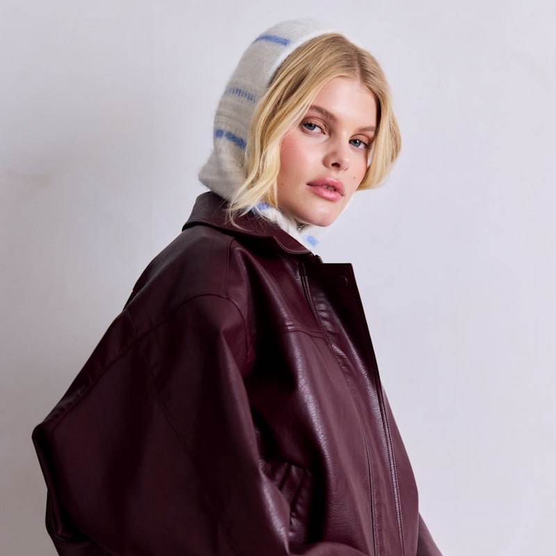 Thumbnail of The Alpaca Zip Balaclava - White image