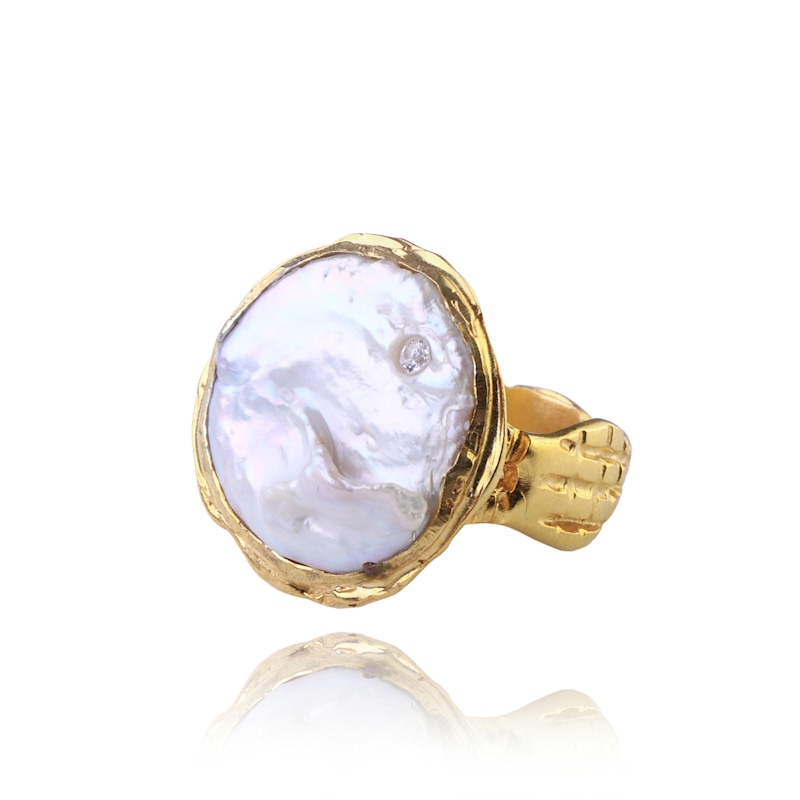 Thumbnail of The Aphrodite Baroque Pearl Ring image