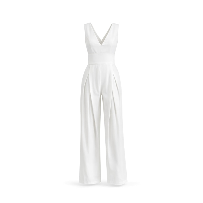 Thumbnail of The Arrow Jumpsuit - White image