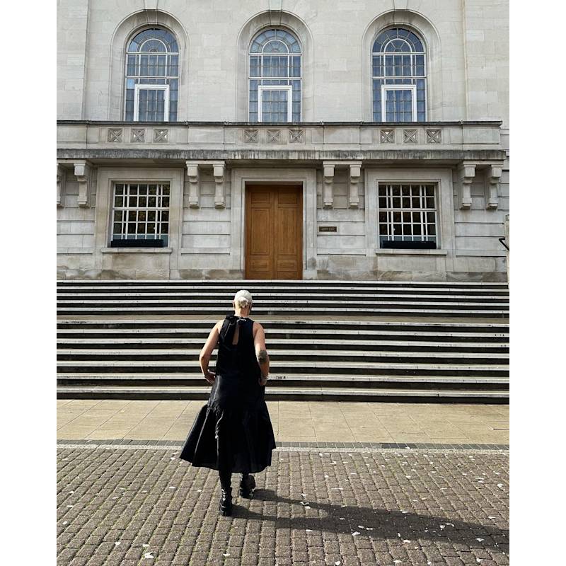 Thumbnail of The Blaise Dress - Pitch Black image