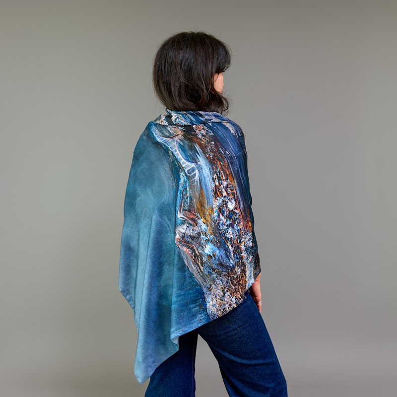 Thumbnail of The Bridge  Silk Twill Scarf image