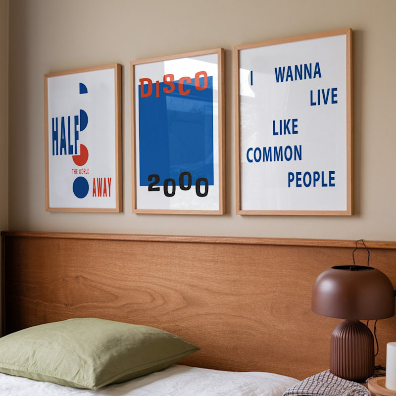 Thumbnail of The Britpop Music Art Print Gift Set A2 image