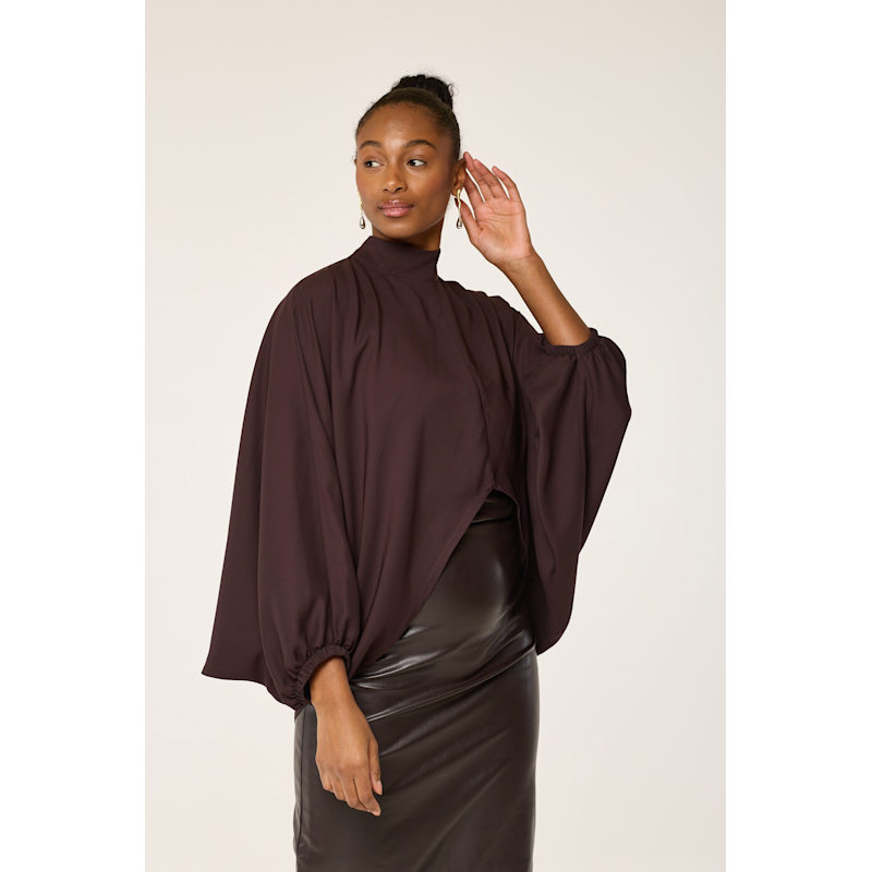 Thumbnail of The Brown Satin Tunic image