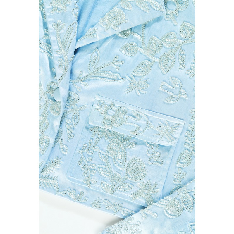 Thumbnail of The Business Suit Powder Blue Blazer image